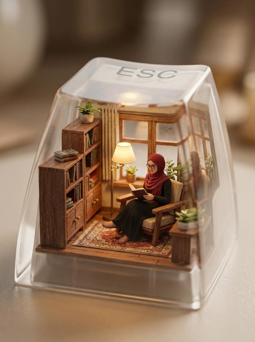 A beautifully detailed miniature diorama